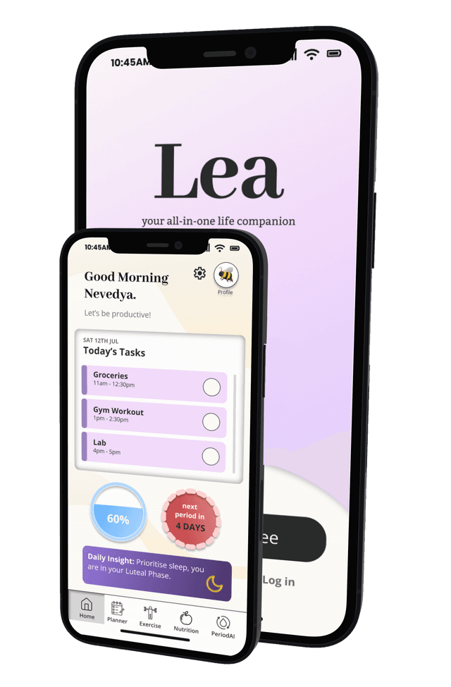 Lea iOS App Mockup